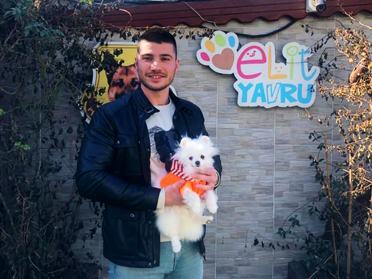 Denizli'den Hüseyin bey Teacup beyaz Pomeranian yavrusuna kavuştu