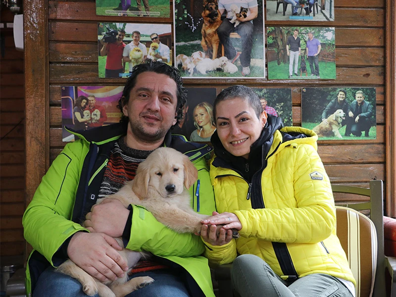 Korhan Köseoğlu, Golden Retriever elit yavrusuna kavuştu