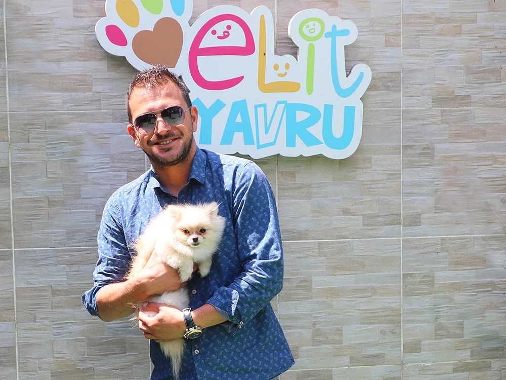 Mahmut Kurtoğlu, teacup Pom elit yavrusuna kavuştu