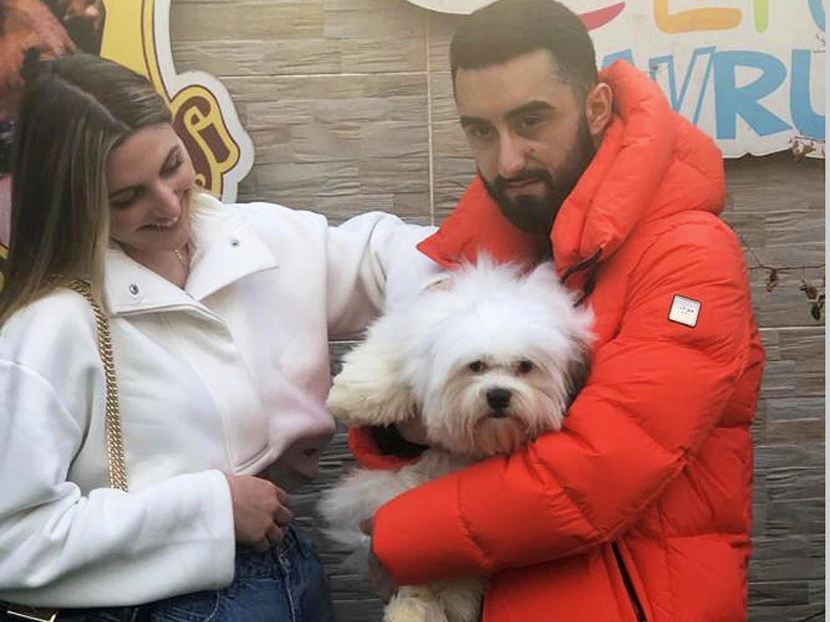 Mert Bey Coton de Tulear yavrusuna kavuştu